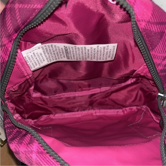 Eddie Bauer Fuchsia Gray Zip Around Bag Backpack Mini - Picture 3 of 6